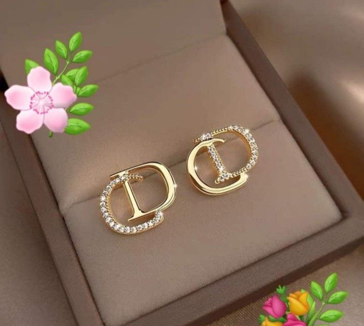 Cercei Dior otel inoxidabil/strass/Italia