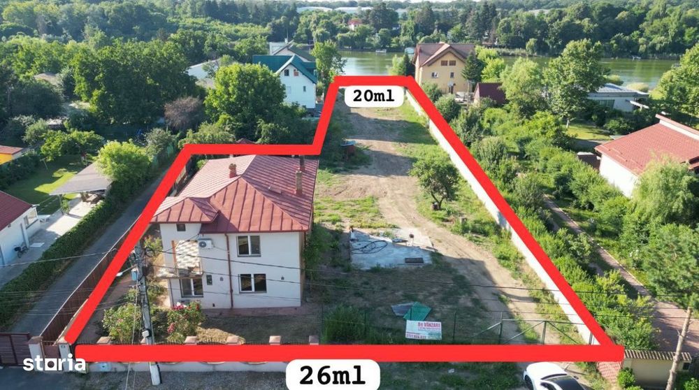 TEREN LAC SNAGOV - PONTON - CASA P+1E - 20ml deschidere