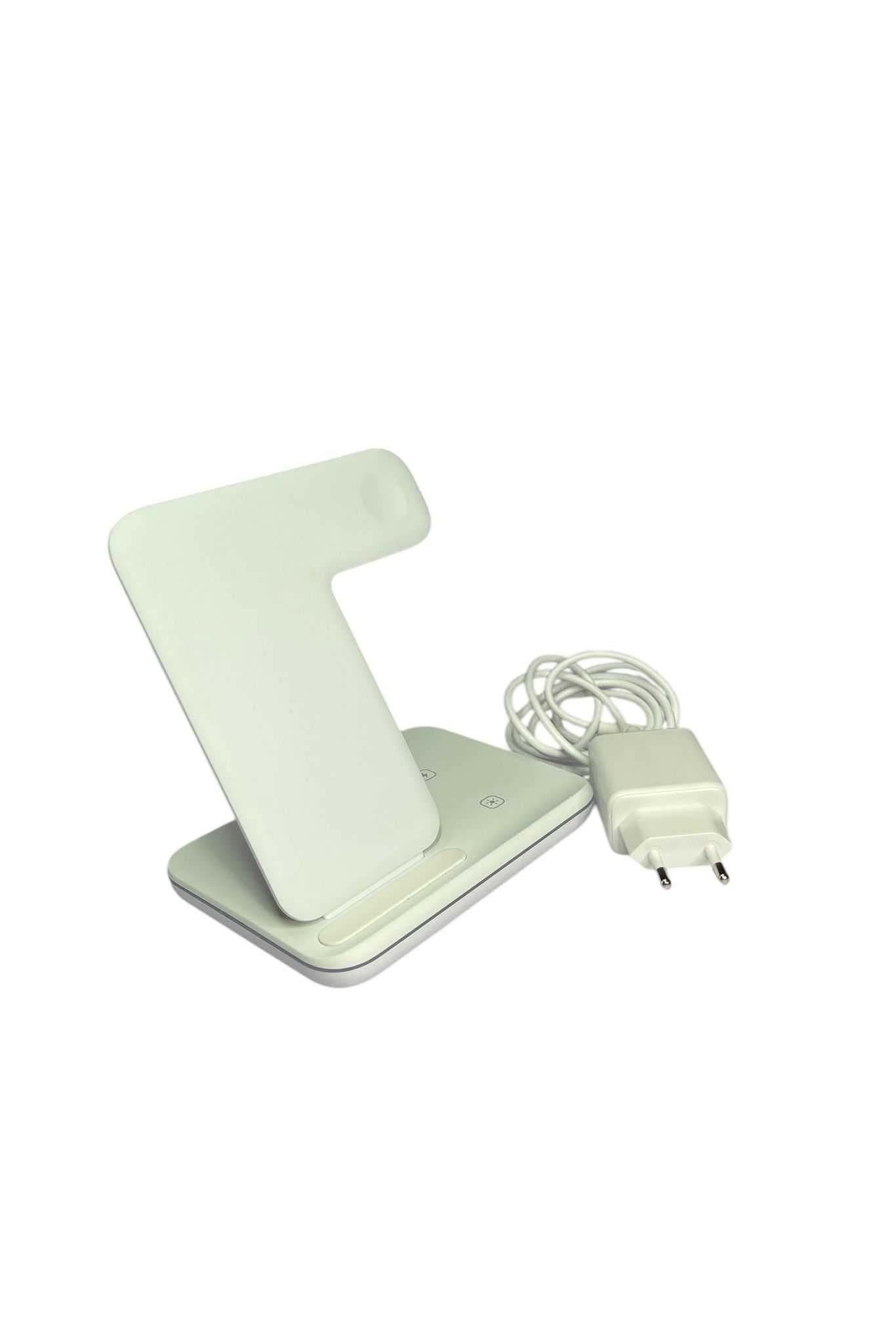 Incarcator wireless, statie incarcare 3in1, culoare alb, 15W