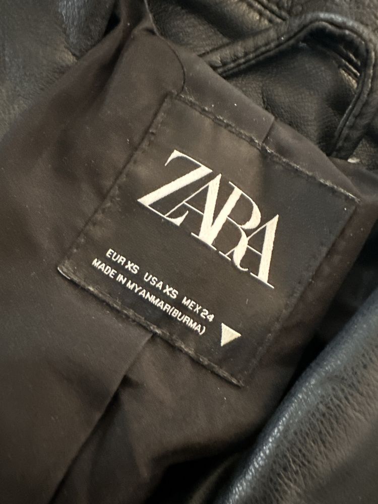 Дамско Кожено яке Zara XS