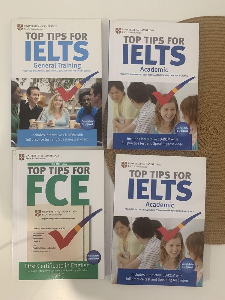 Top tips for IELTS новые английский язык FCE книги по ielts