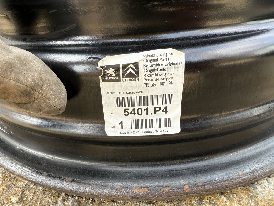 4бр. Ориг. 15” Железни Джанти 4x108 за -PEUGEOT/CITROEN- 6Jx15H2, ET23