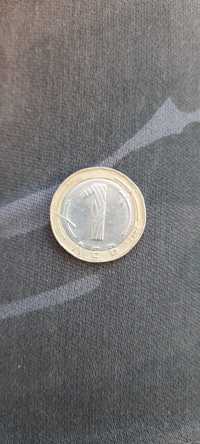 Moneda 1 leva din 2002