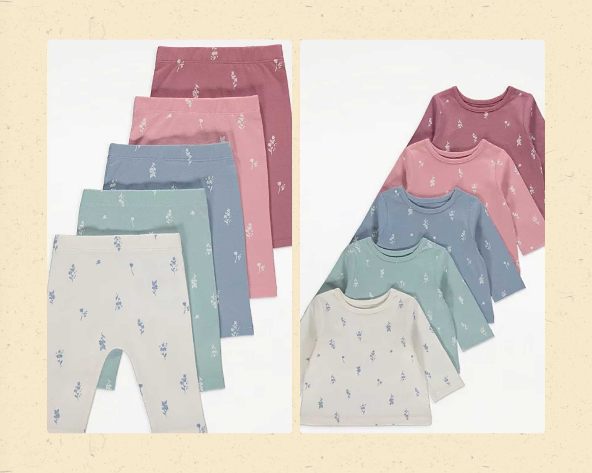 Детски комплект за момиче, панталон и блузка за бебе,100% памук,5цвята