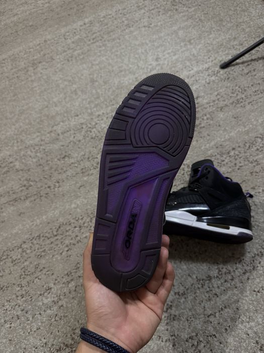 Jordan 3 4 5 Spizike purple black court sneakers Nike