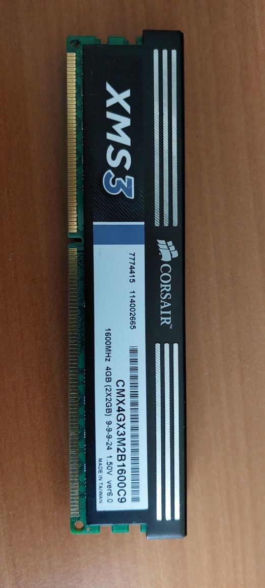 CORSAIR XMS3 memorie RAM DDR3 1600MHz 2x2GB dual channel