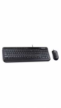 Kit Tastatura + Mouse Microsoft Wired Desktop 600, USB, Negru