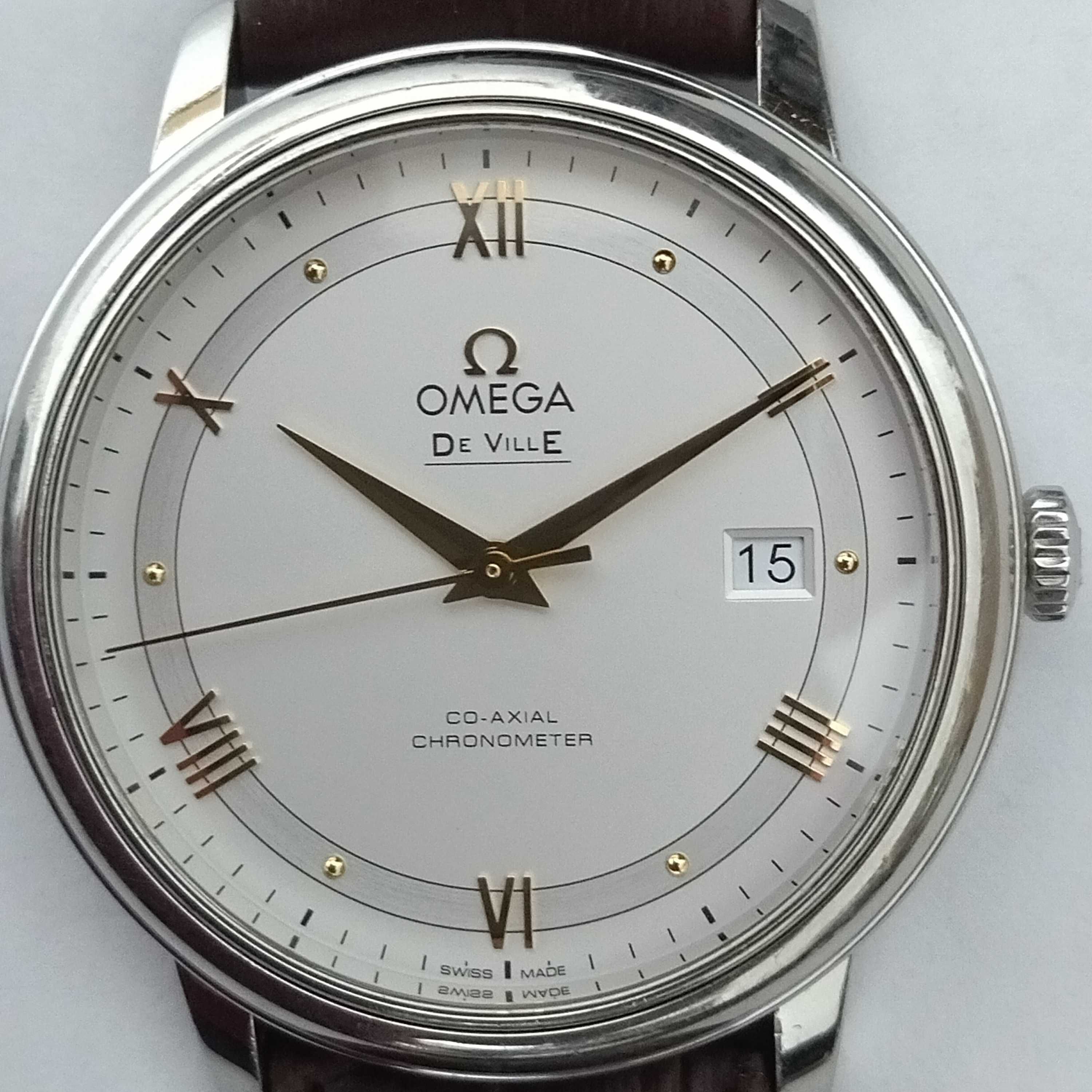 Ω OMEGA De Ville Prestige Co-Axial - оригинален, перфектен