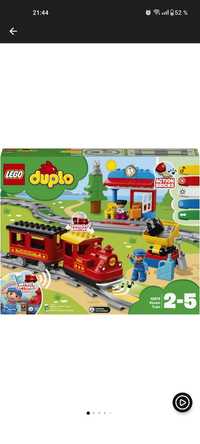 set Lego Duplo Tren cu aburi+ 2 extensii pod și sine