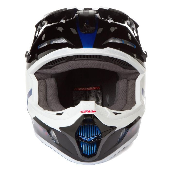 Шок цена!!! fly racing kinetic impulse blue black white каска крос м