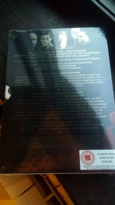 Filme The Godfather Trilogy 1-3 DVD BoxSet Aniversary Edition Original