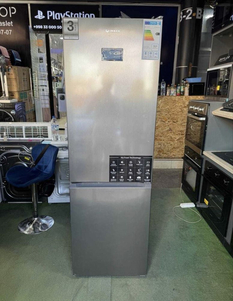 Холодильник Immer NF326BFM-Inox No Frost