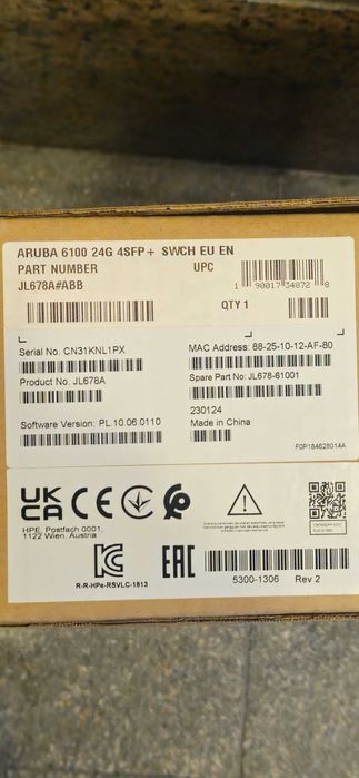 Коммутатор aruba 6100 jl678a