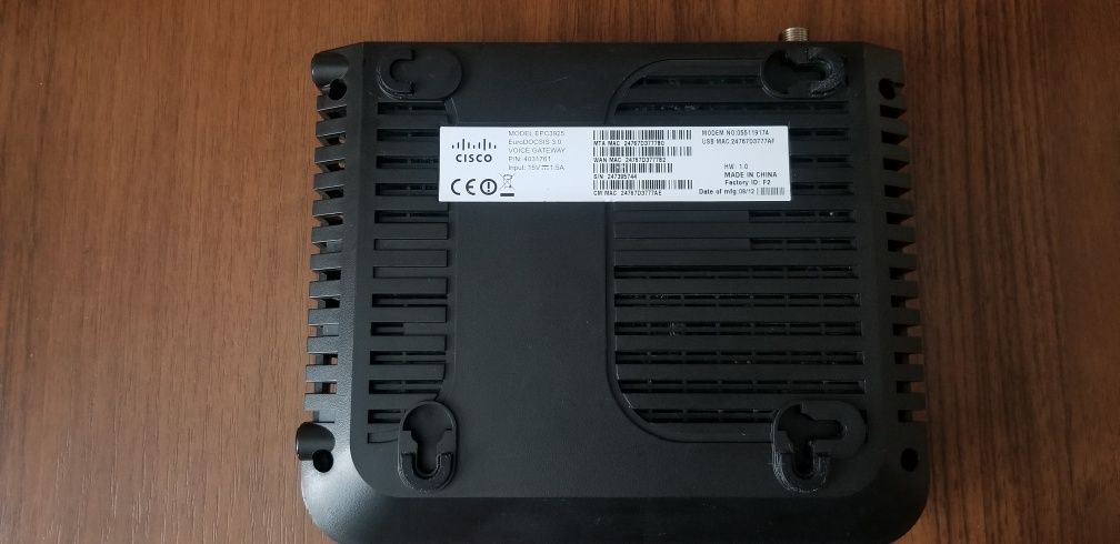 Модем CISCO epc 3925