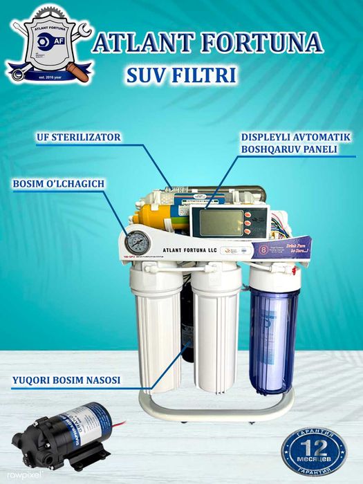 Suv filtr, osmos, фильтр воды под мойку, осмос, filter, филтр, филтер