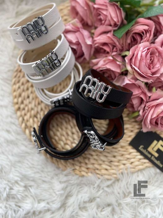 Тънки Колани Pinко, LV, Miu Miu, Celine, Guess в различни цветове НОВО