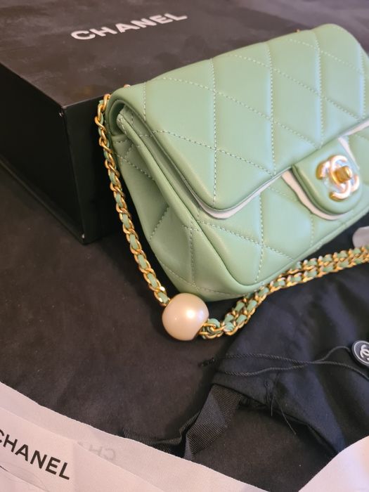 Chanel bag Pearl Crush - 21 cm - piele naturala/premium/full pack