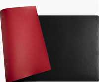 Подложка за бюро Exacompta, 35x60 см, PU кожа, 2 страни, Черен/Червен