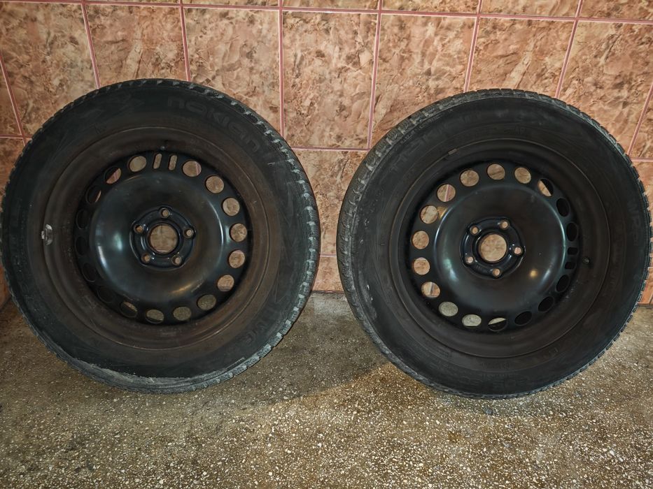 Set 4 Jante oțel GM Opel și anvelope iarnă Nokian 205 60 R16