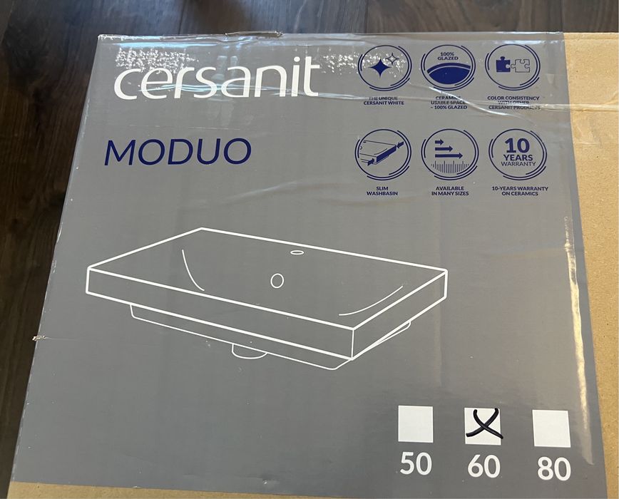 Продавам мивка за баня Cersanit Moduo Slim 60