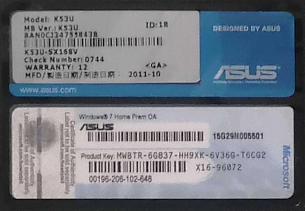 Лаптоп ASUS за части