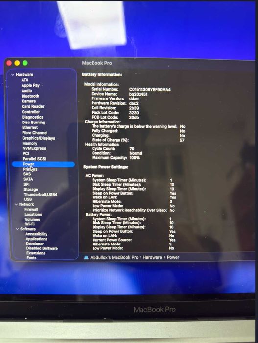 Macbook pro m1 256GB