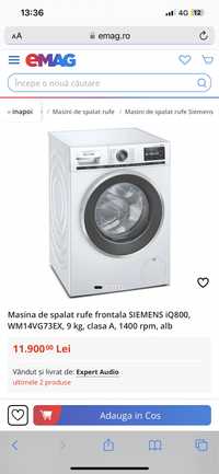 Masina de spalat SIEMENS Iq800 ultimul mode