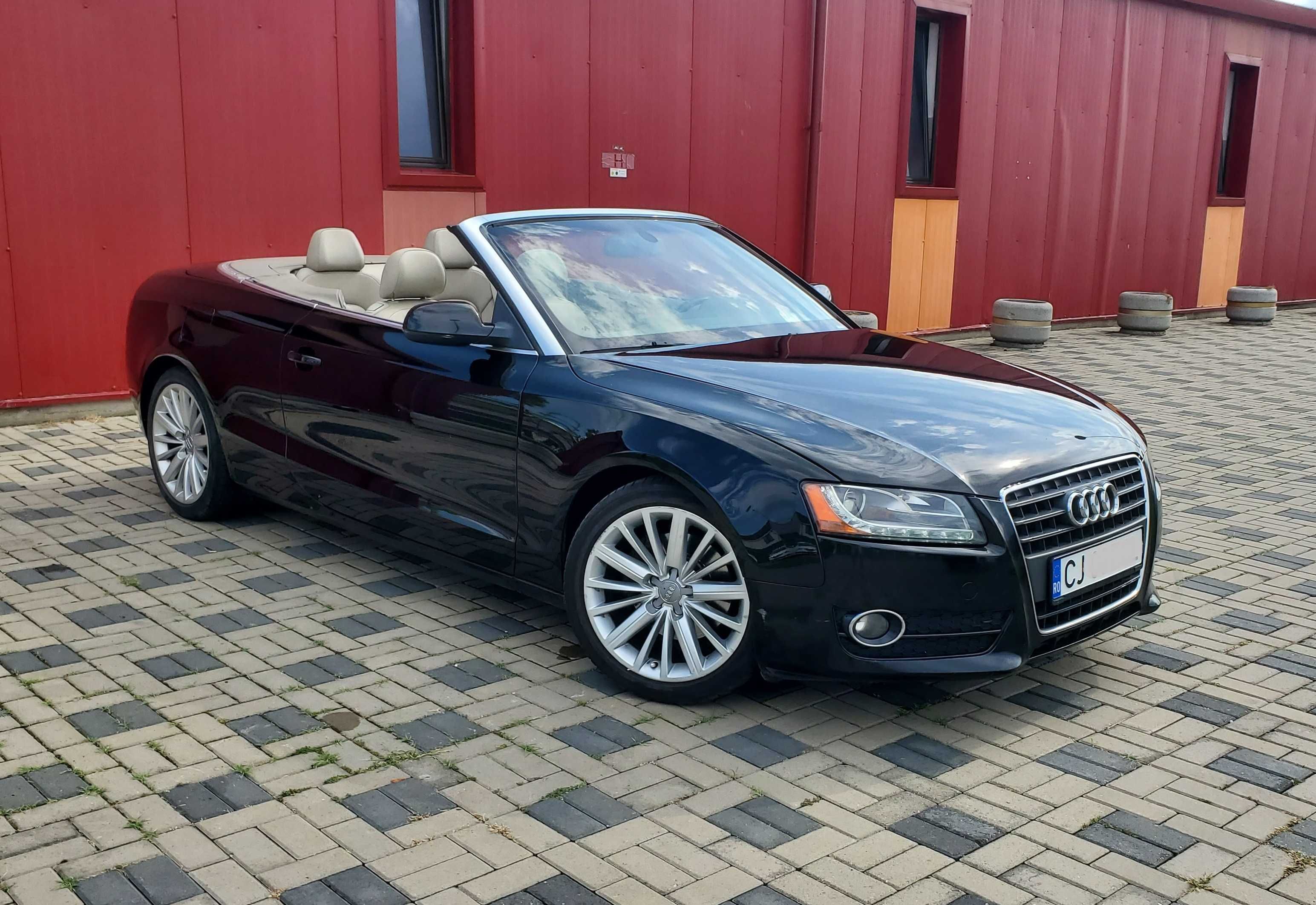 AUDI A5 CABRIO - TURBO, AUTOMAT, 211 CAI, Decapotabila in Stare Buna