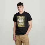 Оригинална мъжка тениска G-Star Raw Camo Box XXL нова черна 2XL