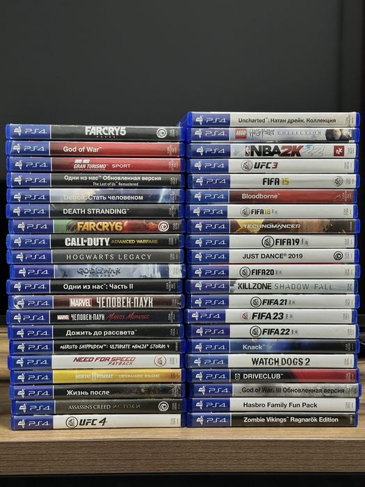 Диски для Sony PlayStation 4/5. Человек Паук, FC26, UFC5, MK1, TLOU2
