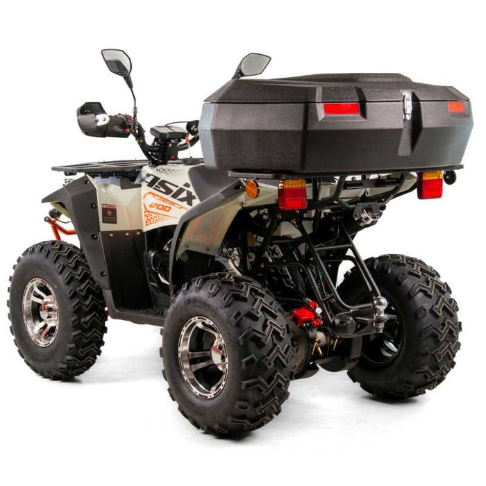 ATV Asix Magnum 200cc, roti 10 inch,inregistrabil T3B,alb/portocaliu