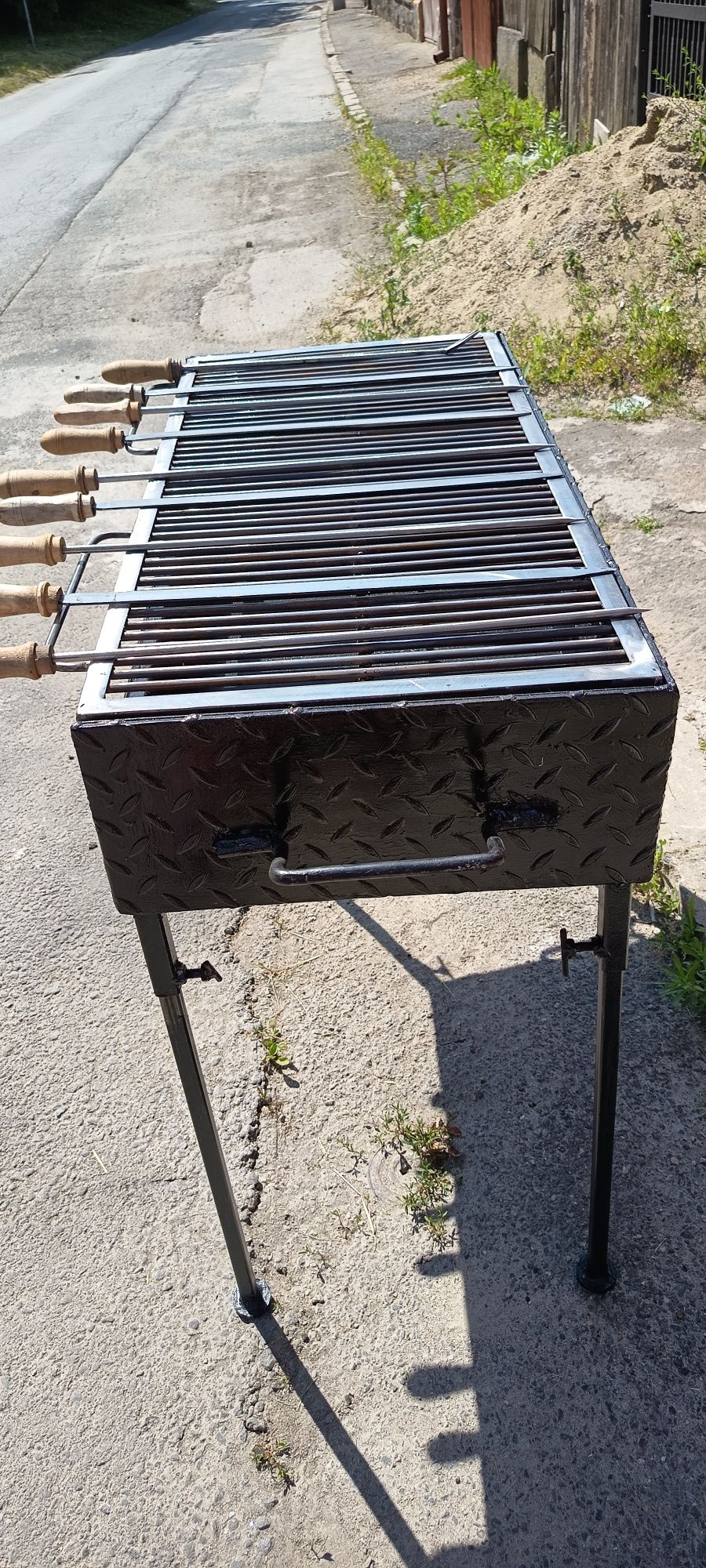 Grătar 1m+50cm cu 2 Niveluri