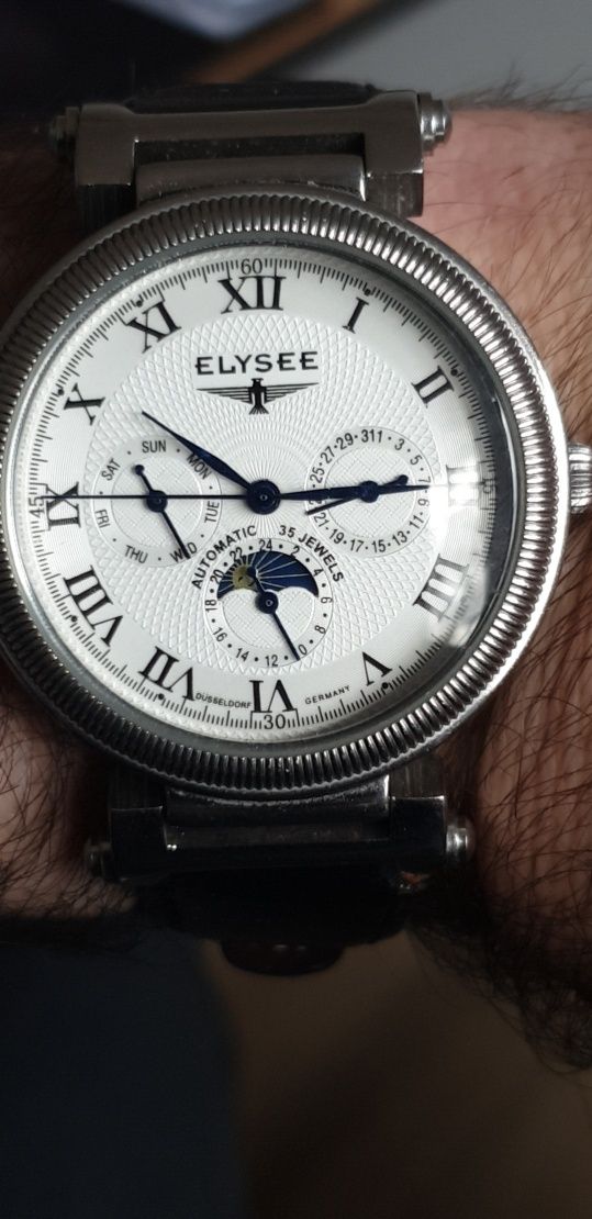 Ceas automatic ELYSEE  35 rubine MOONPHASE - Fazele lunii