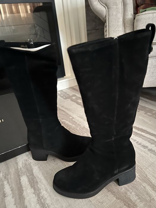 Cizme piele intoarsa Anna Cori