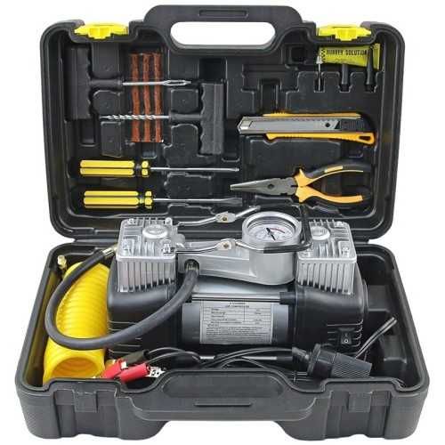 Компресор за гуми, LED фенер,маркуч за въздух и инструмнети STAHLMAYER