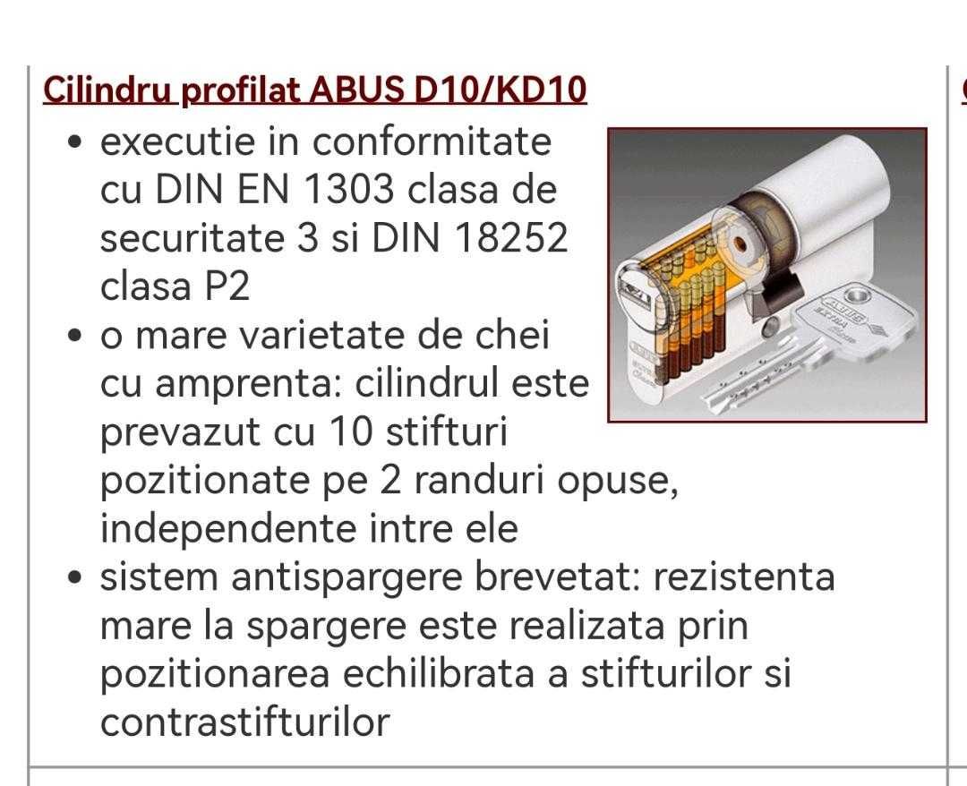 cilindru butuc usa ABUS Extra Classe Maximum Security Tech Germany