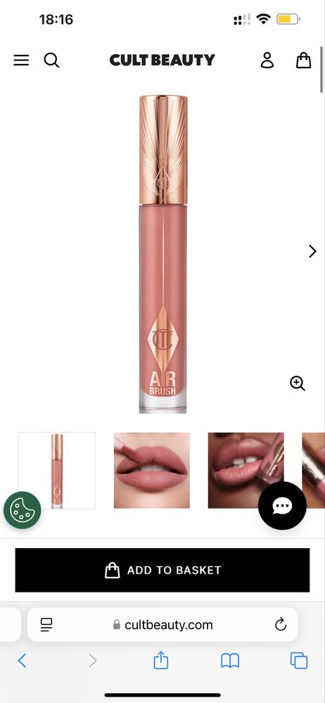 Течно матово червило Charlotte Tilbury цвят Pillow Talk blur