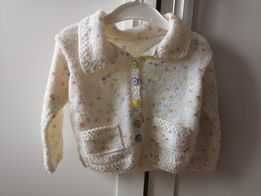 Set 2 jersee tricotate de mana, bebe 3-6 luni (handmade)