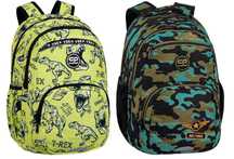Ученическа раница Coolpack с динозаври камуфлажна - 2 модела
