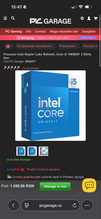 Intel i5 14600kf procesor