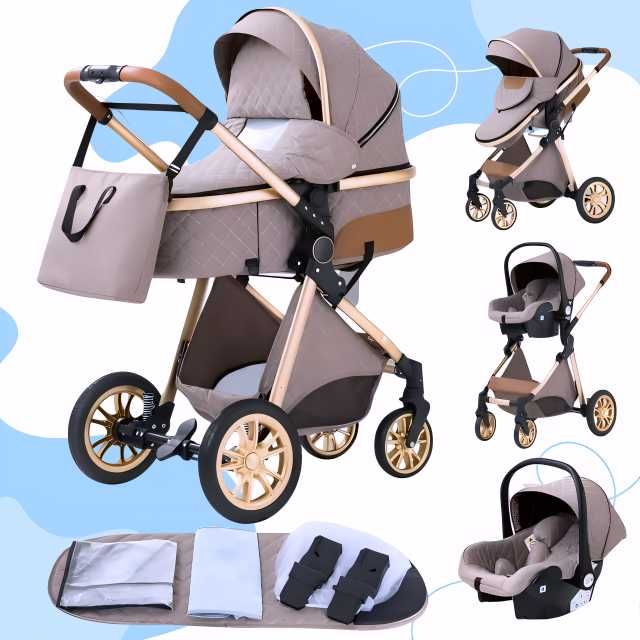 ‼️ NOU Carucior Bebe 3 in 1 Bebelus Landou Copii Pliabil Smart + CADOU