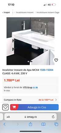 Incalzitor instant de apa clage Nou