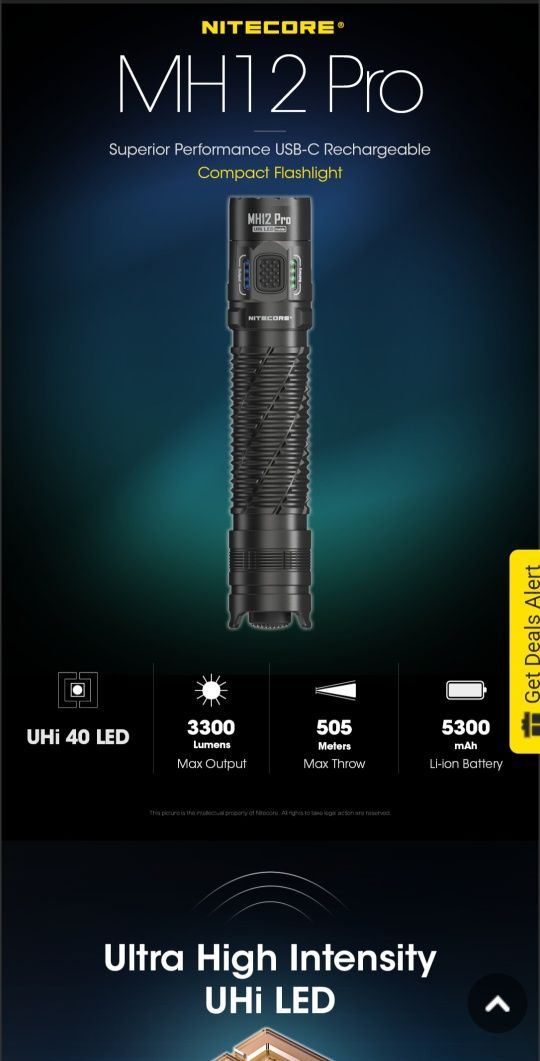 Мощни Фенери NITECORE MH12 PRO,  MH25 PRO