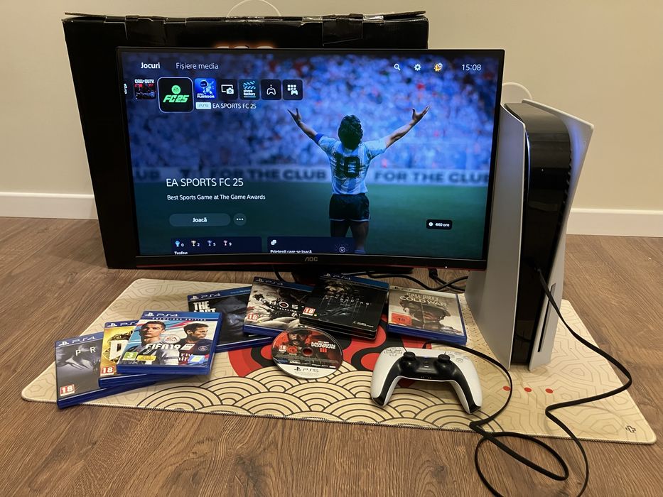 Setup Ps5 Monitor + Consola si jocuri