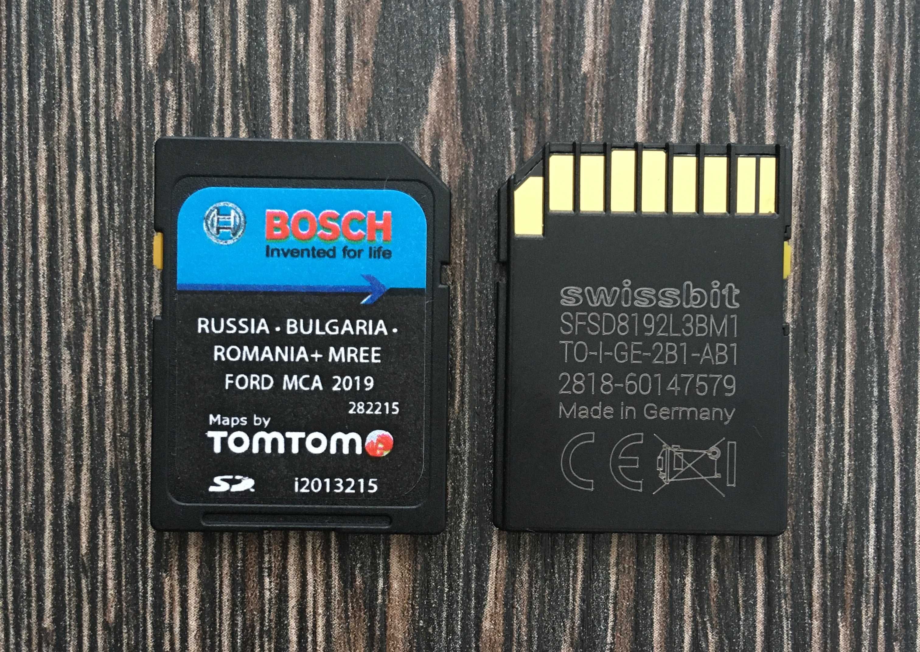 Оригинал Ford MCA SD Card Russia Bulgaria Romania MREE Карта Навигация