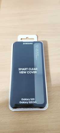 Husa Samsung clear view S20 neagra tip carte noua originala