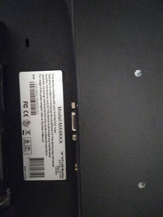 Vand monitor PC defect