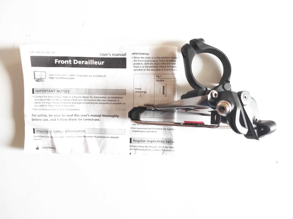 Schimbatoare foi Shimano XTR FD-M9020 2x11v. colier 34.9mm, noi