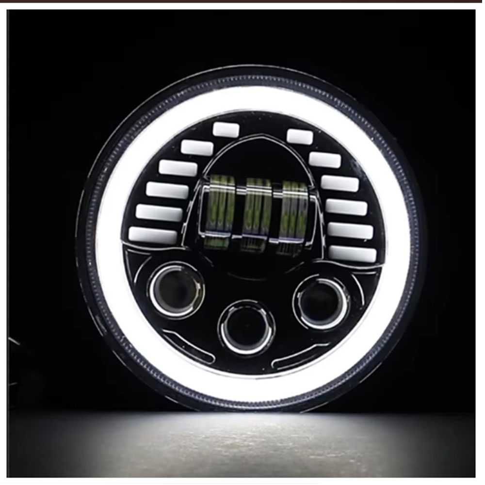 LED фар/лампа/халоген 18 см , 12V-24V, къси/дълги, 7000lm, универсален