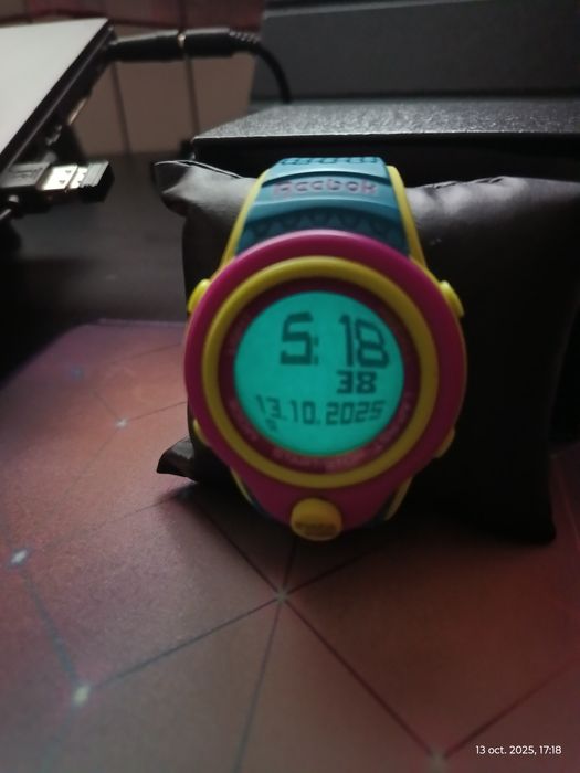 Ceas Reebok Pump Instapump Digital Chrono Watch Blue Green and Fuschi